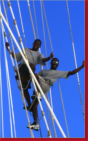 Watch Buddies having from the ropes